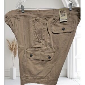 Foundry Supply Cargo Shorts Mens Big & Tall 46x10 KhakiComfort Stretch Waistband